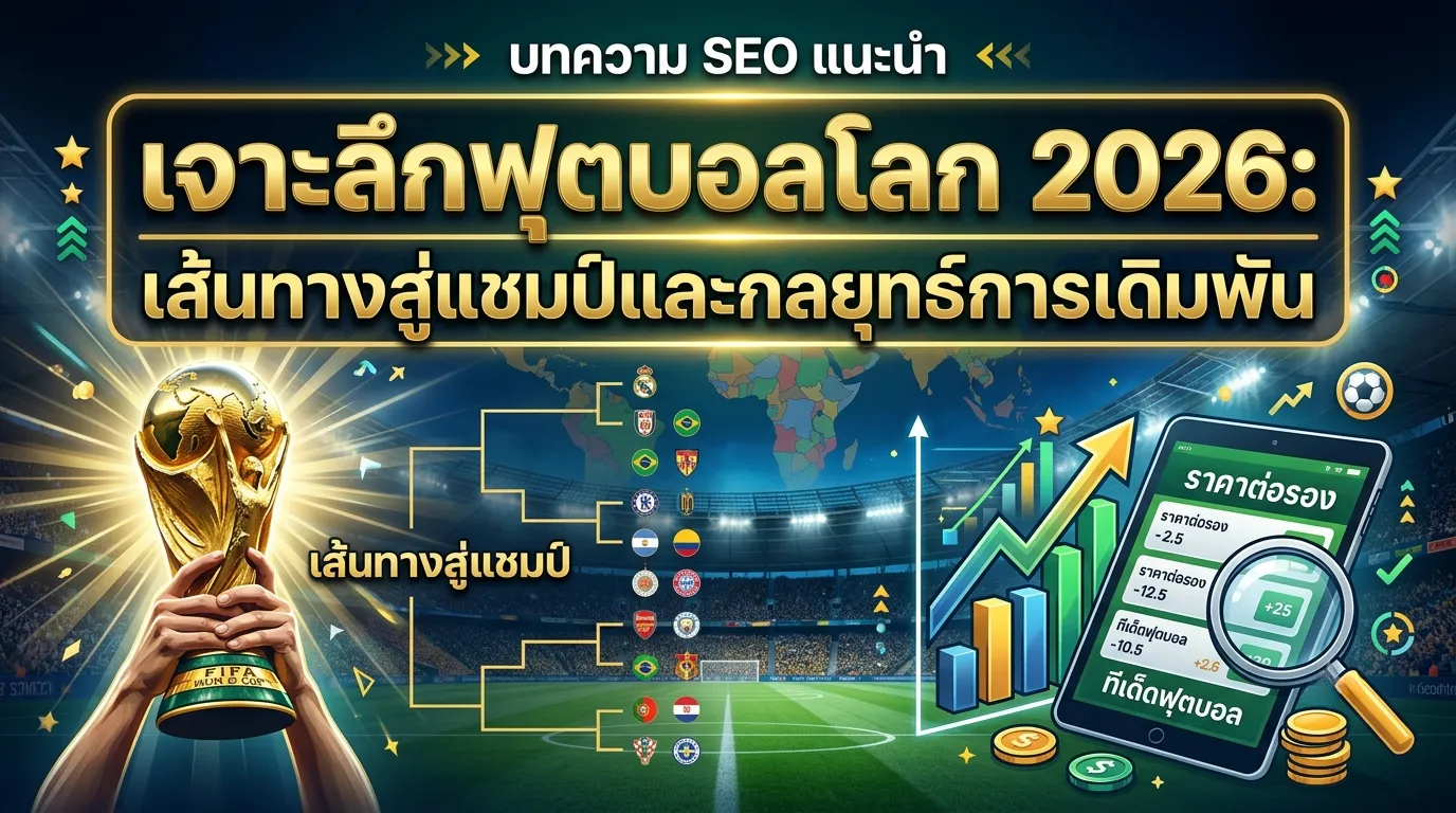 เจาะลึกฟุตบอลโลก 2026: เส้นทางสู่แชมป์และกลยุทธ์การเดิมพัน
