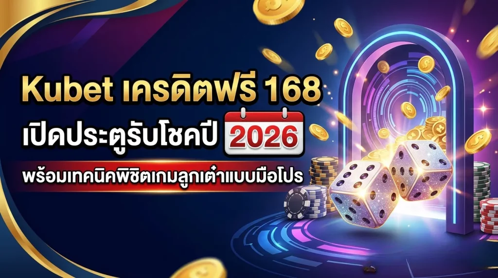Kubet เครดิตฟรี 168: เปิดประตูรับโชคปี 2026 พร้อมเทคนิคพิชิตเกมลูกเต๋าแบบมือโปร